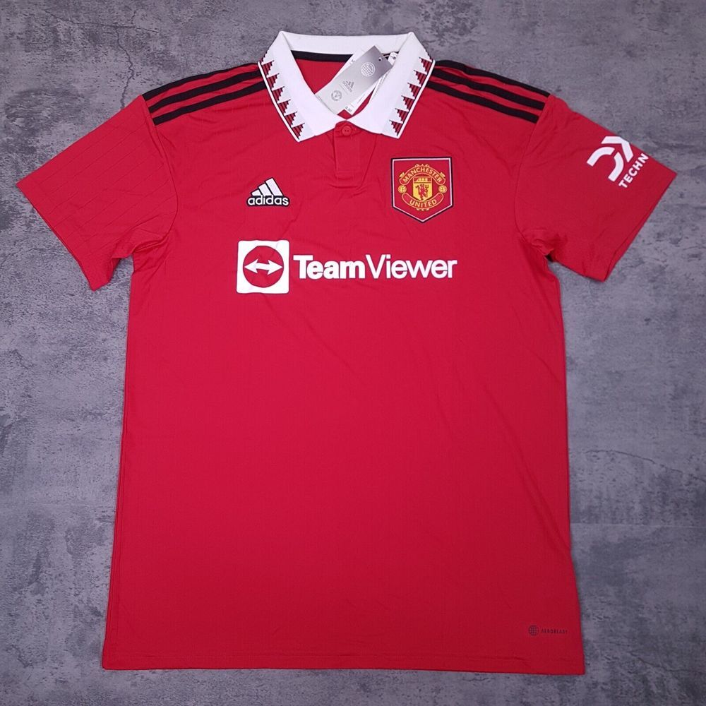 ADIDAS Manchester United‎ 22/23 Home Soccer Jersey Mens Size 2XL Red